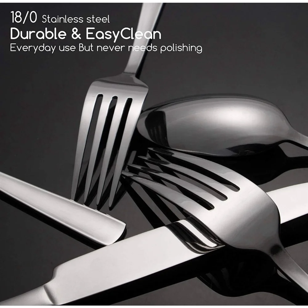 EUC Brightown Silver Silverware Flatware Cutlery Stainless Dinner Knives Set 7